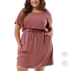 32 Degrees Ladies' Twill Dress Pink Size XXL
